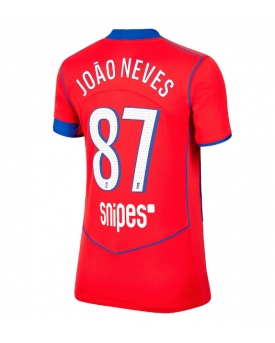 Billige Fotballdrakt Paris Saint-Germain Joao Neves #87 Replika Tredjedrakt Dame 2025-26 Kortermet Billige Fotballdrakt Paris Saint-Germain Joao Neves #87 Replika Tredjedrakt Dame 2025-26 Kortermet